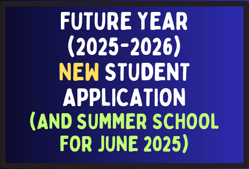 New Student Future Year (25-26) Application